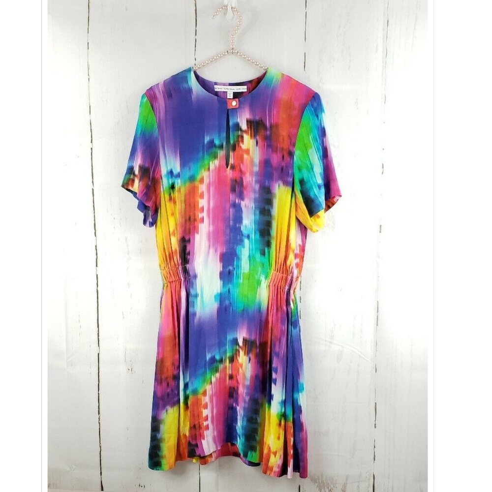 & Other Stories Multicolor Tie-Dye Mini Dress